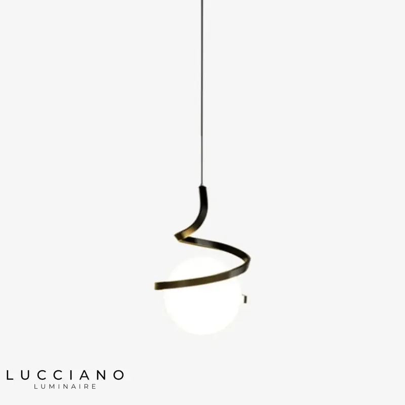 Suspension LED minimaliste ondulée Polino