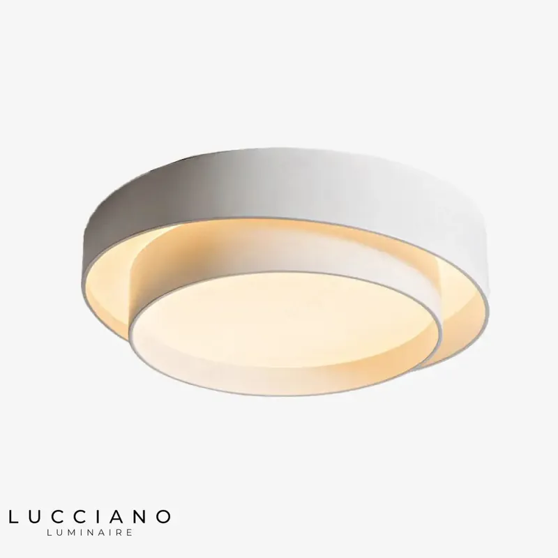 Plafonnier LED bi-abat-jour Isaiah