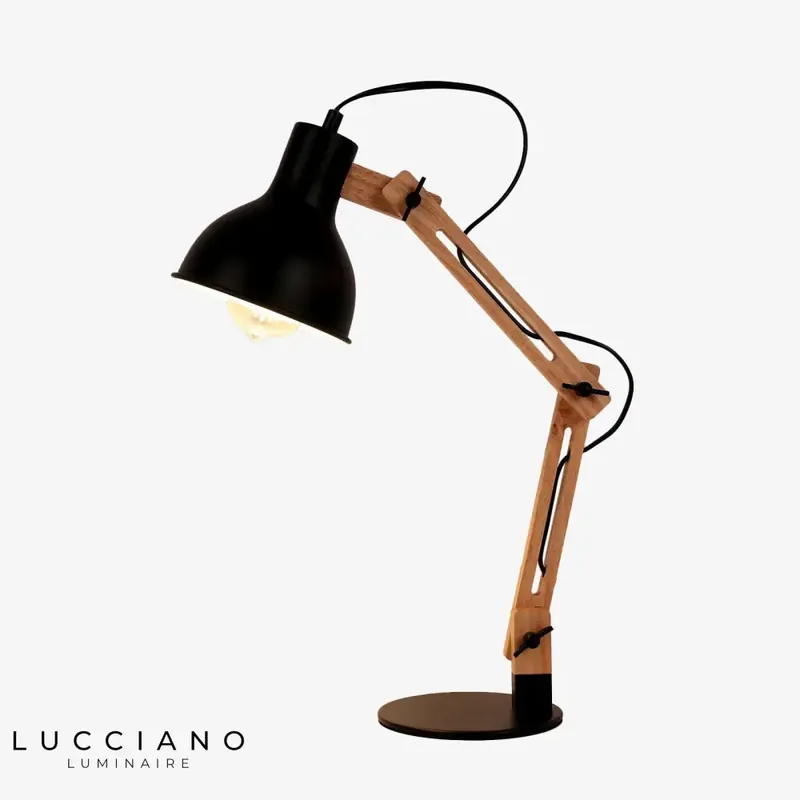 Lampe Bureau Bois Articulée Vaz