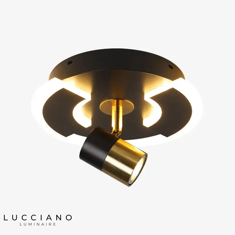Plafonnier LED Rond Design Métal