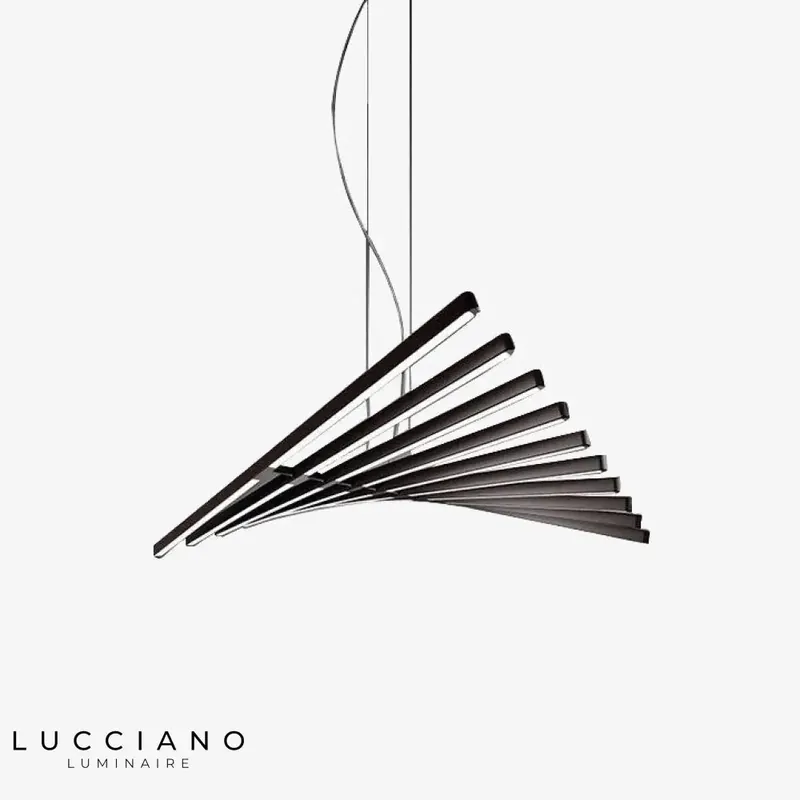 Lustre LED Métallique Réglable Lucian