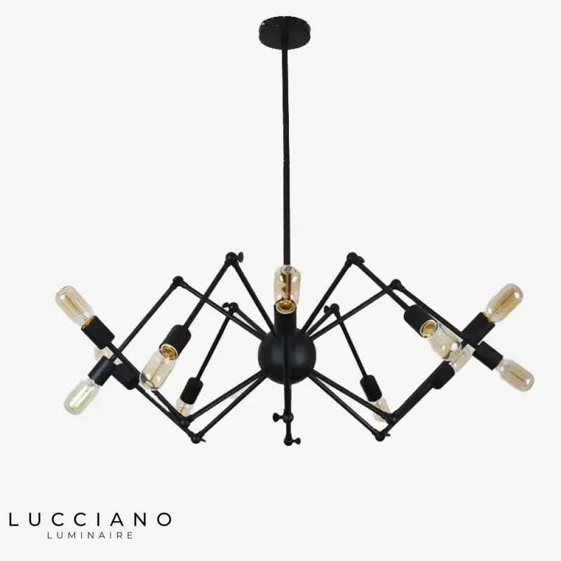 Lustre design métal articulé ajustable