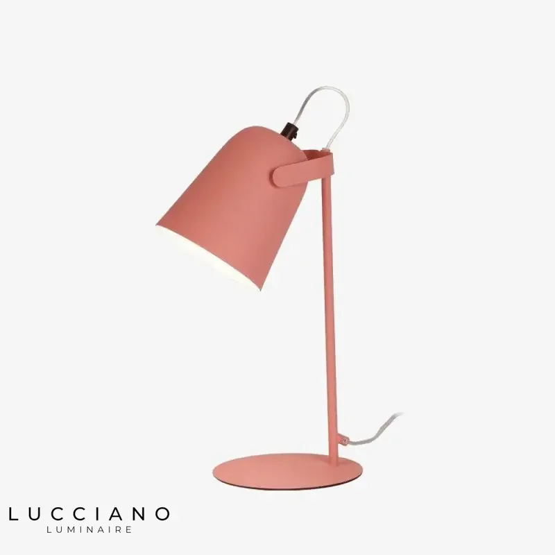 Lampe bureau moderne abat-jour coloré
