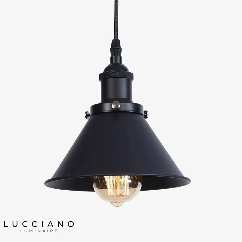 Suspension LED Industrielle Métal Coloré