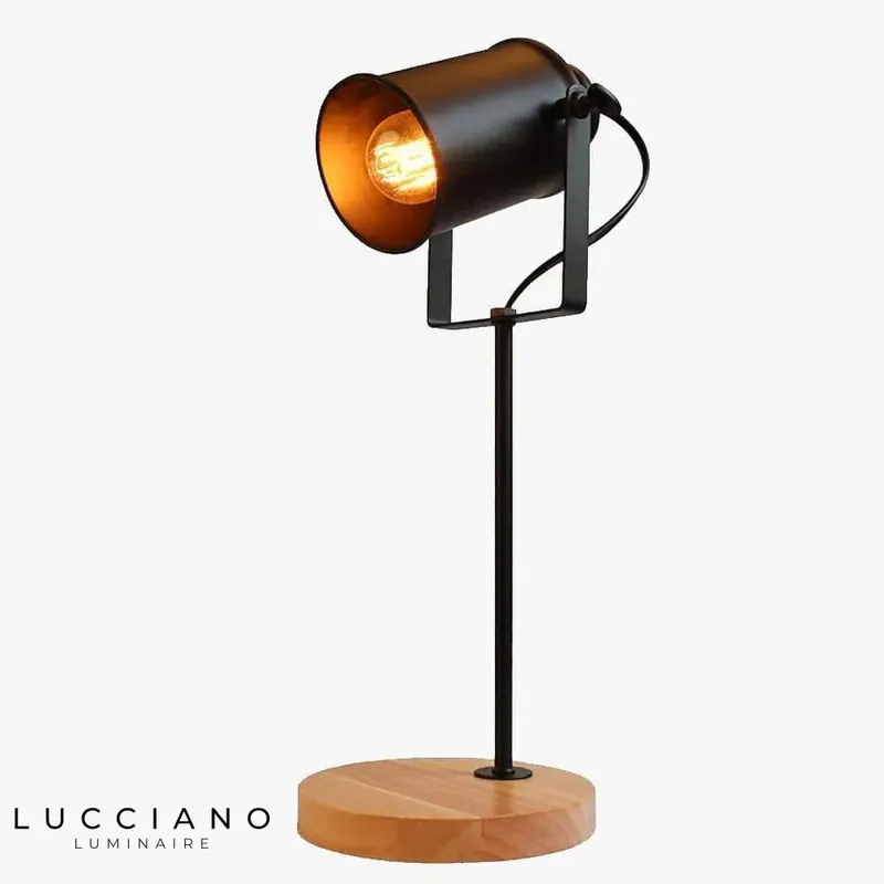 Lampe LED design métal rétro Study