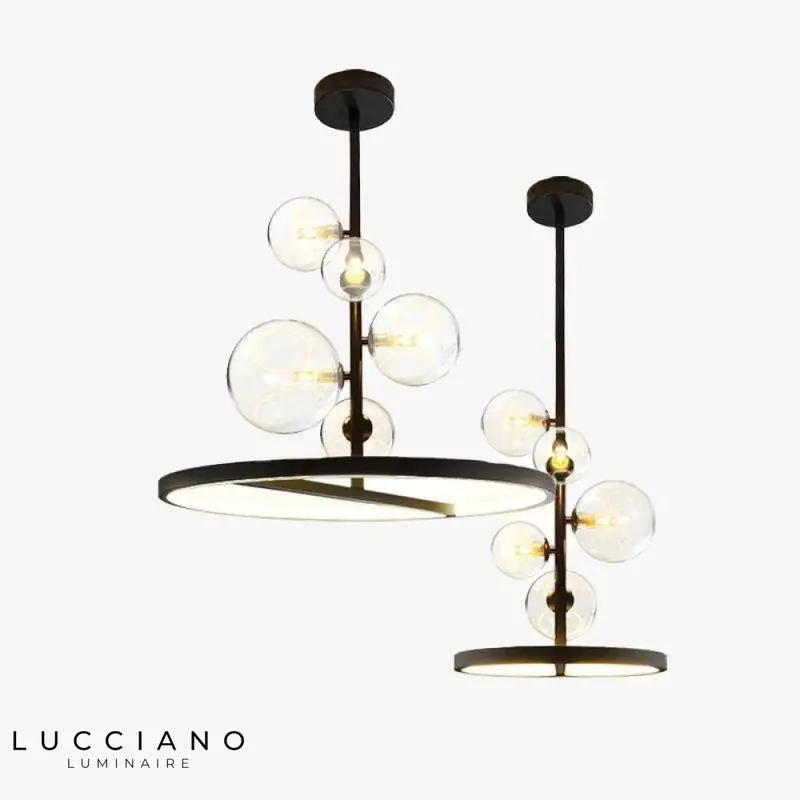 Suspension LED Métal Verre Light Up
