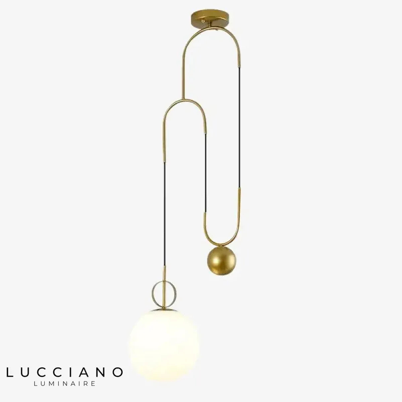 Suspension Métal Doré LED Shadow