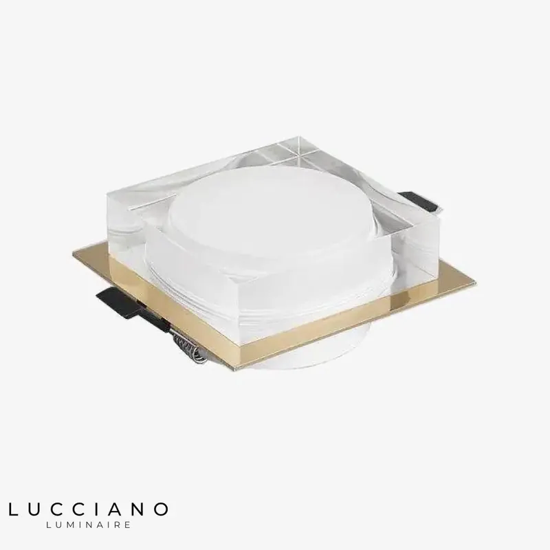 Spot LED design carré chromé