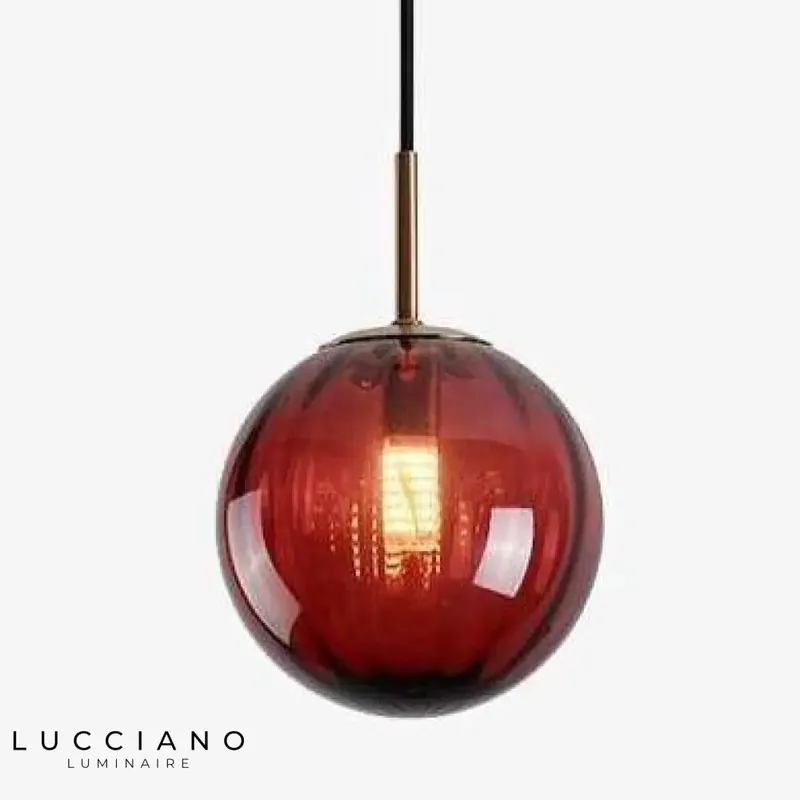 Suspension LED verre coloré Hang