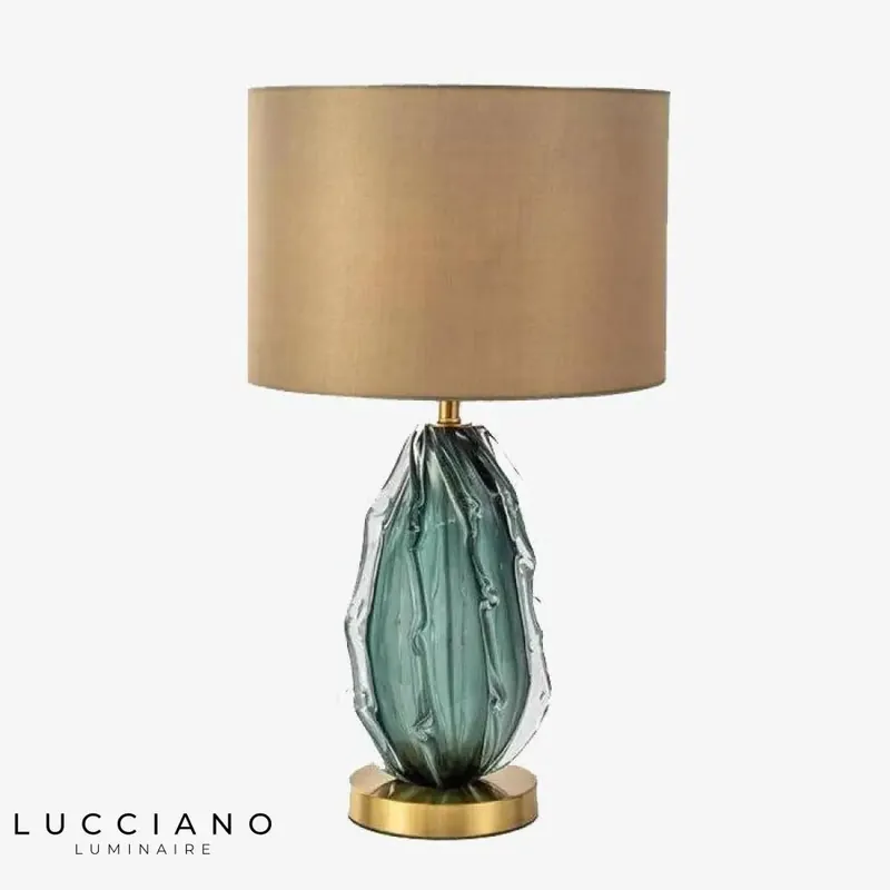 Lampe design LED en verre cylindrique