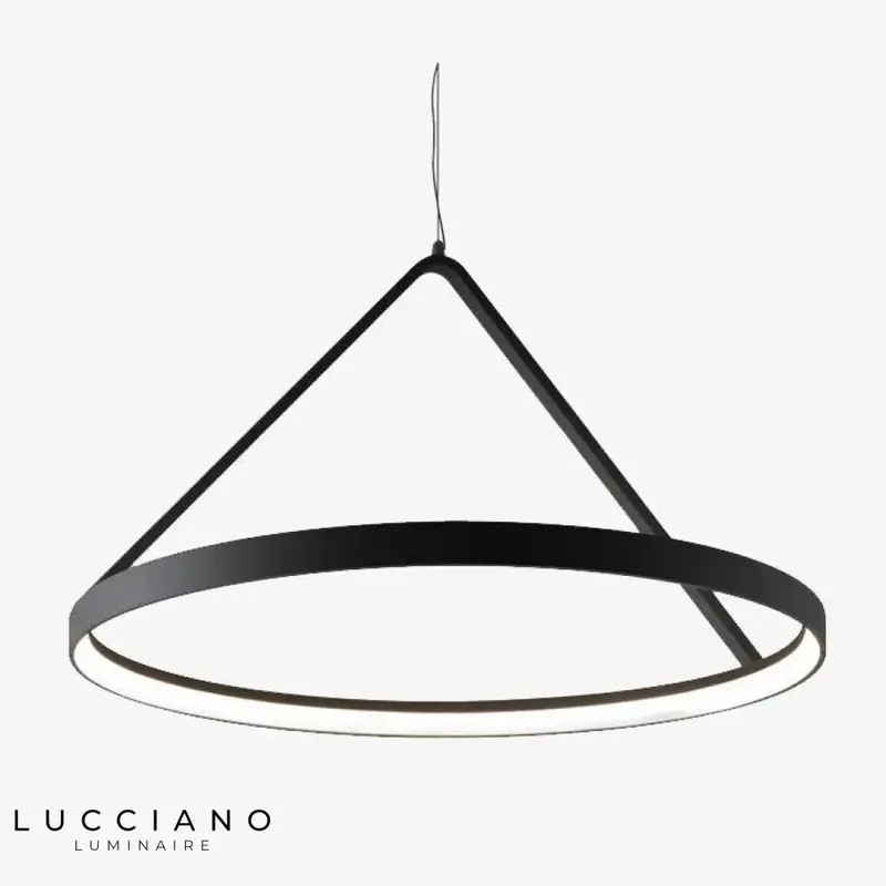 Lustre LED Rond Métal Suspendu