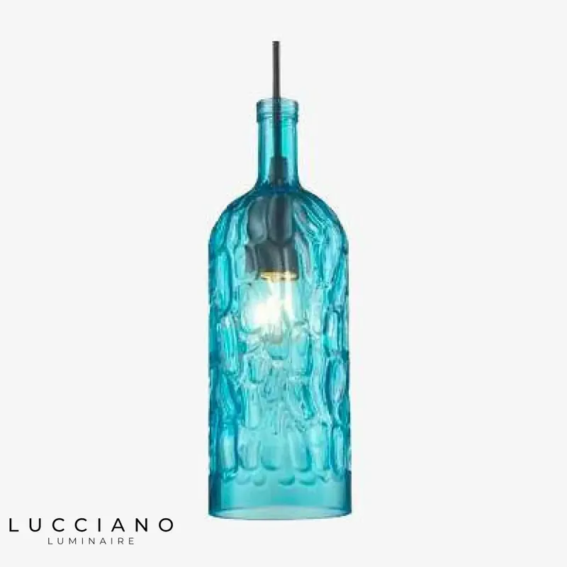 Suspension LED verre contemporaine