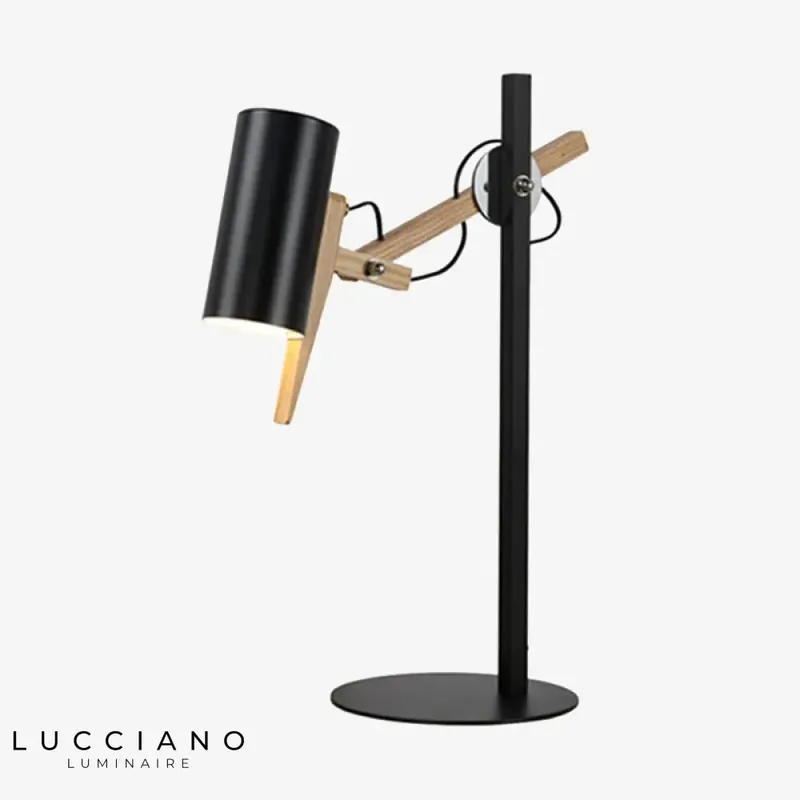Lampe de bureau bois japonais