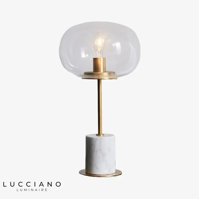 Lampe design socle marbre Bess