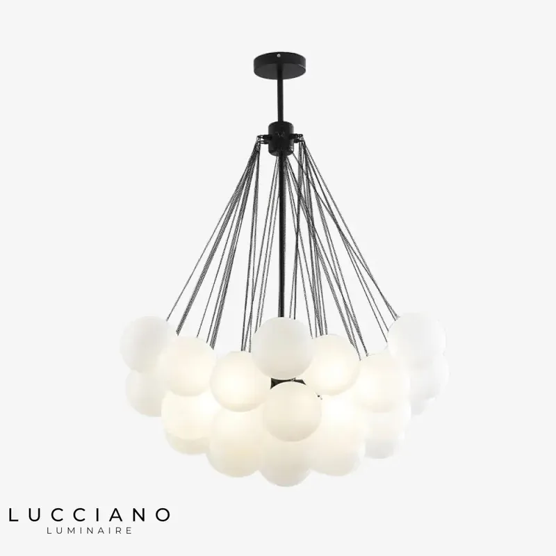 Lustre design boules en verre Triz