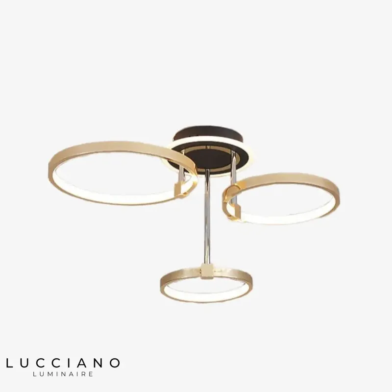 Plafonnier LED design anneaux Xina