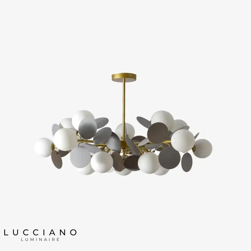Lustre Nuage Boules Verre Moderne