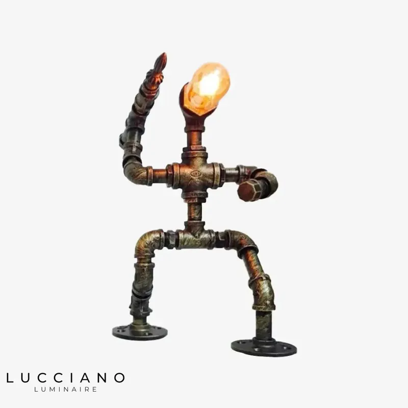 Lampe Robot Industrielle Métallique LED