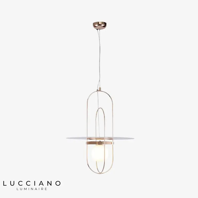 Suspension LED post-moderne Zane verre