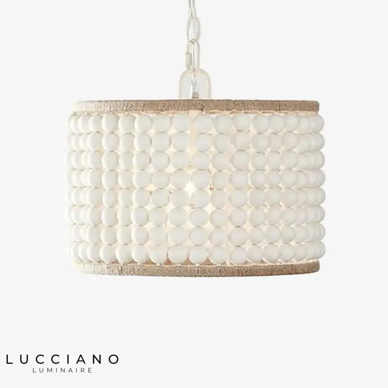 Lustre Scandinavie Corbeille Perles Brunissende