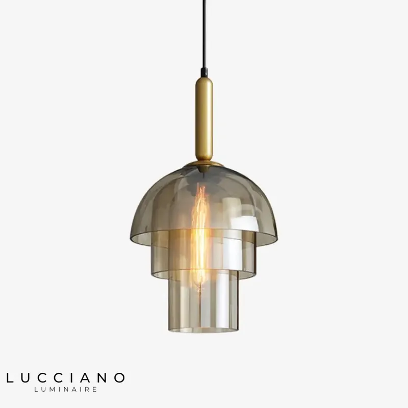 Suspension en verre Rowan moderne