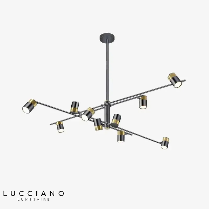 Lustre LED Métal Caeli Spots Rotatifs