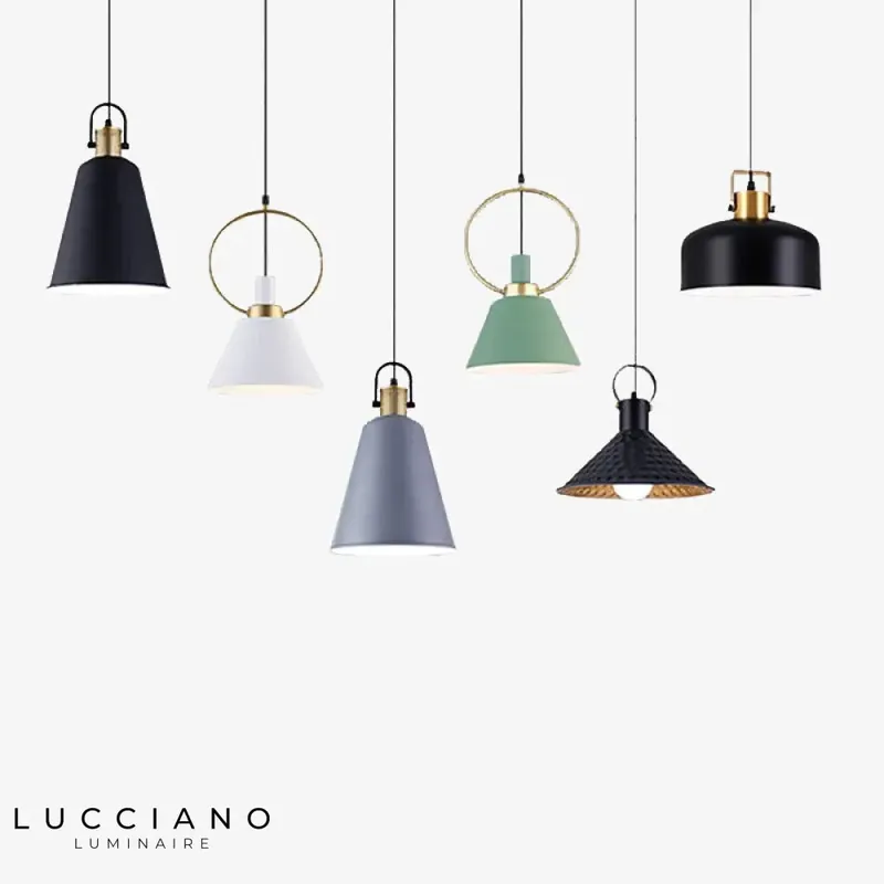 Suspension LED Nordique Métal Haston