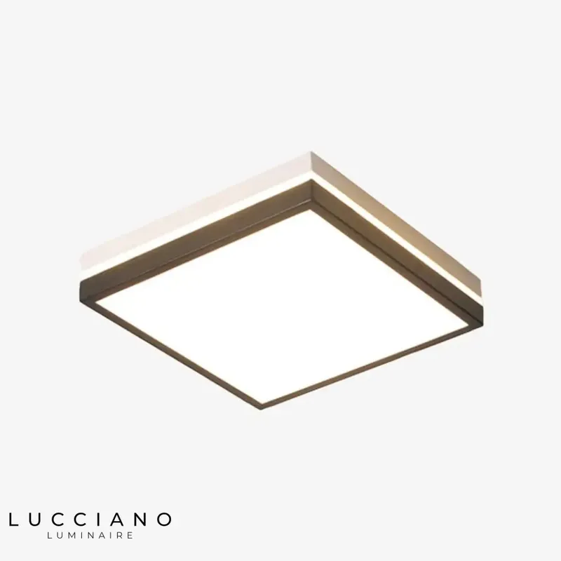 Plafonnier LED géométrique Chelsea bicolore