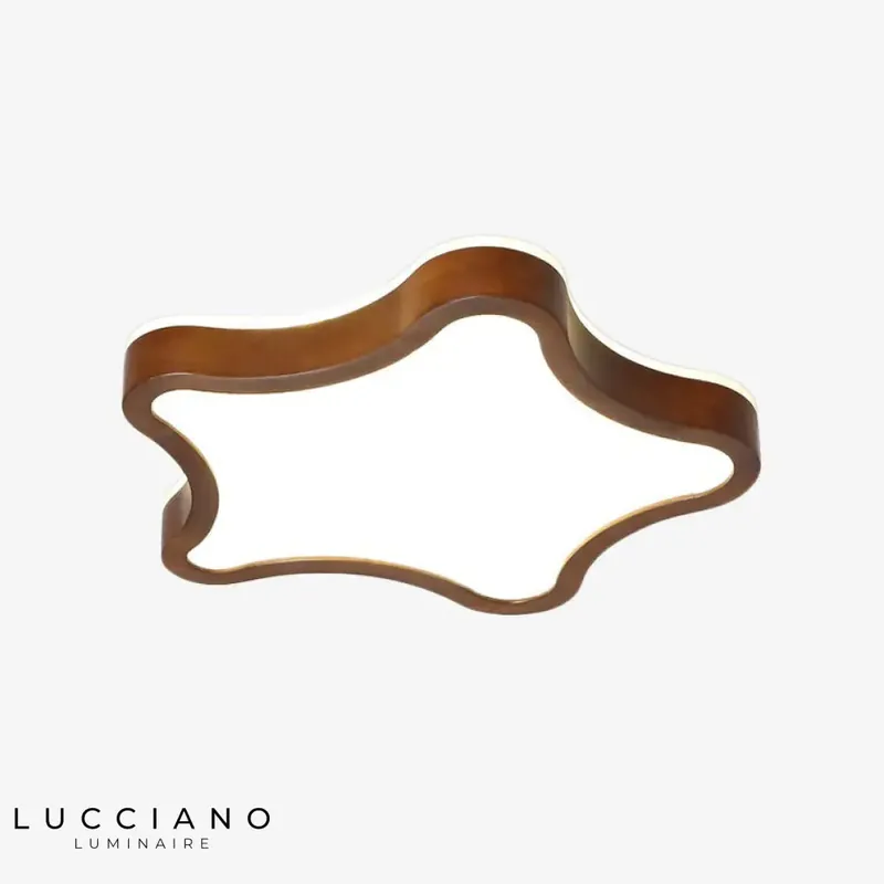 Lustre LED scandinave en bois Amade