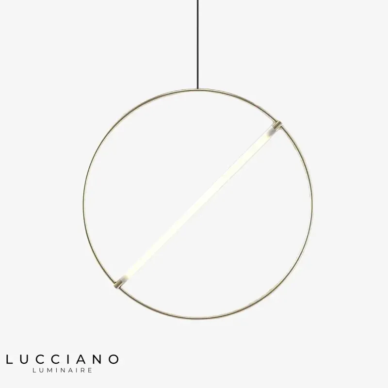 Suspension LED Anneau Juncal Moderne