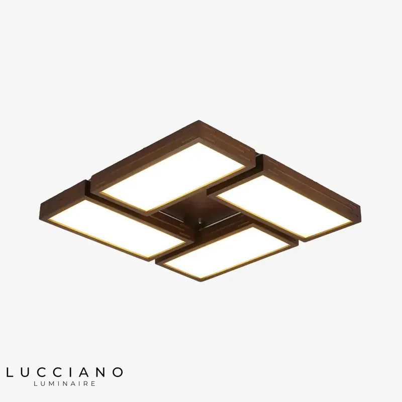Aquilina LED Plafonnier Scandinave Rectangulaire