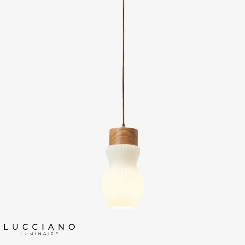 Suspension bois-aluminium Adara scandinave