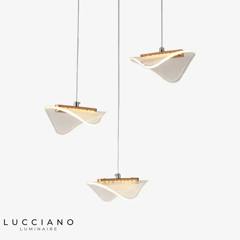 Lustre LED Moderne Blanc Astrid