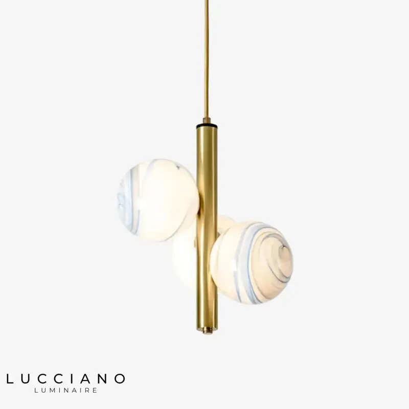 Suspension LED Moderne 3 Globes Lluna