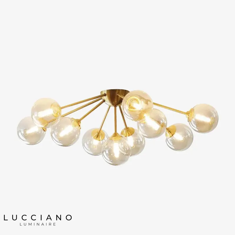 Plafonnier LED Verre Globes Modernes