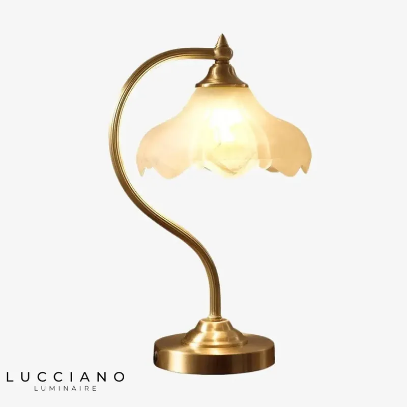 Lampe vintage abat-jour Magnolya