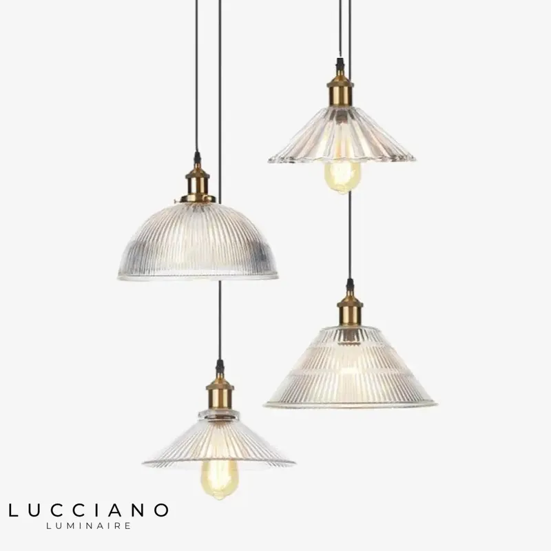 LED Vintage Suspension en Verre Bertha