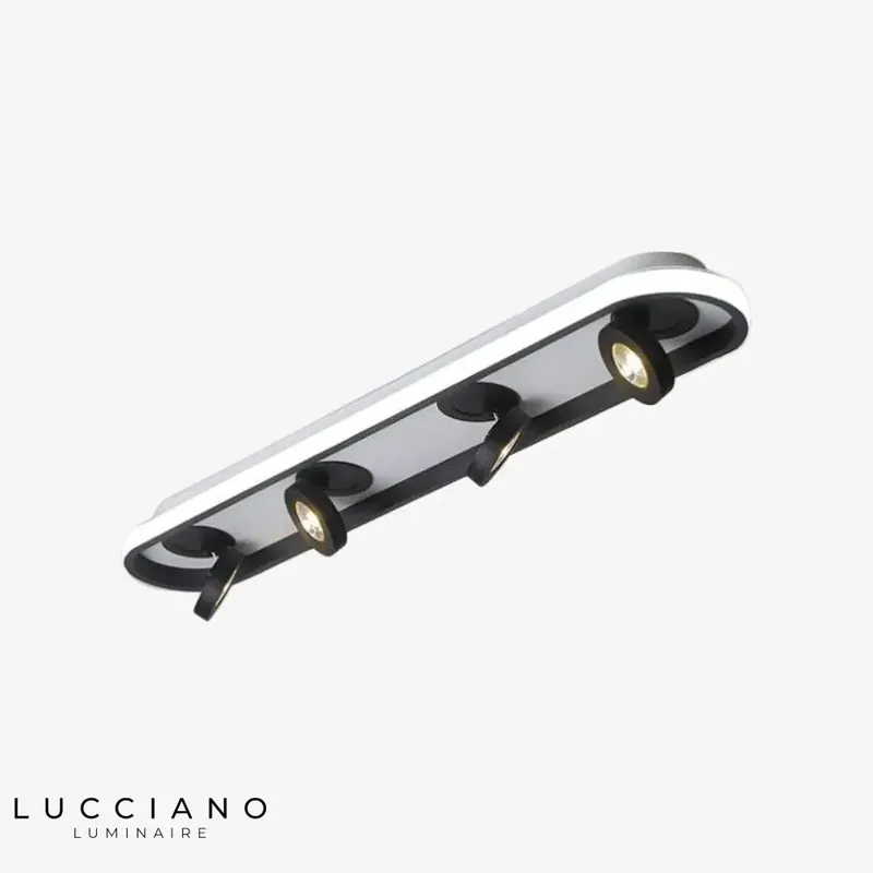 Plafonnier LED ovale Charly rotatif