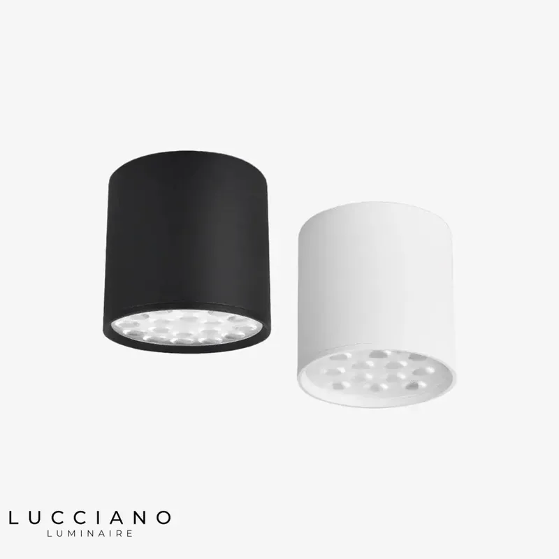 Spot LED Cylindrique Effet Nid d'Abeille