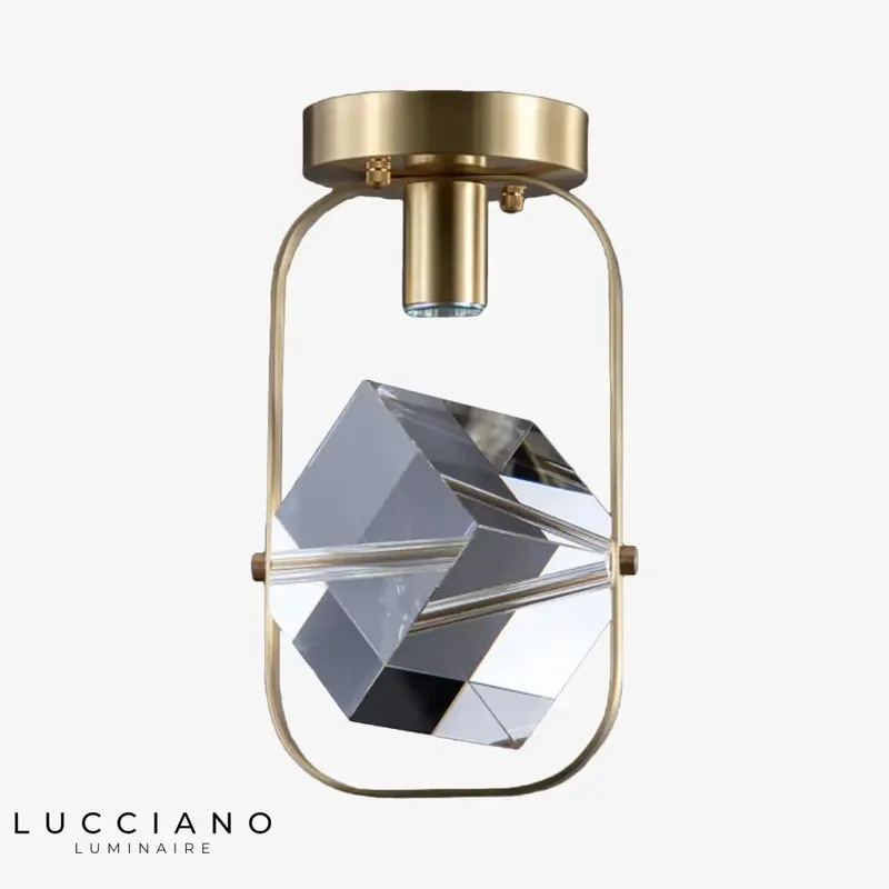 Plafonnier LED Cristal Carré Sollya