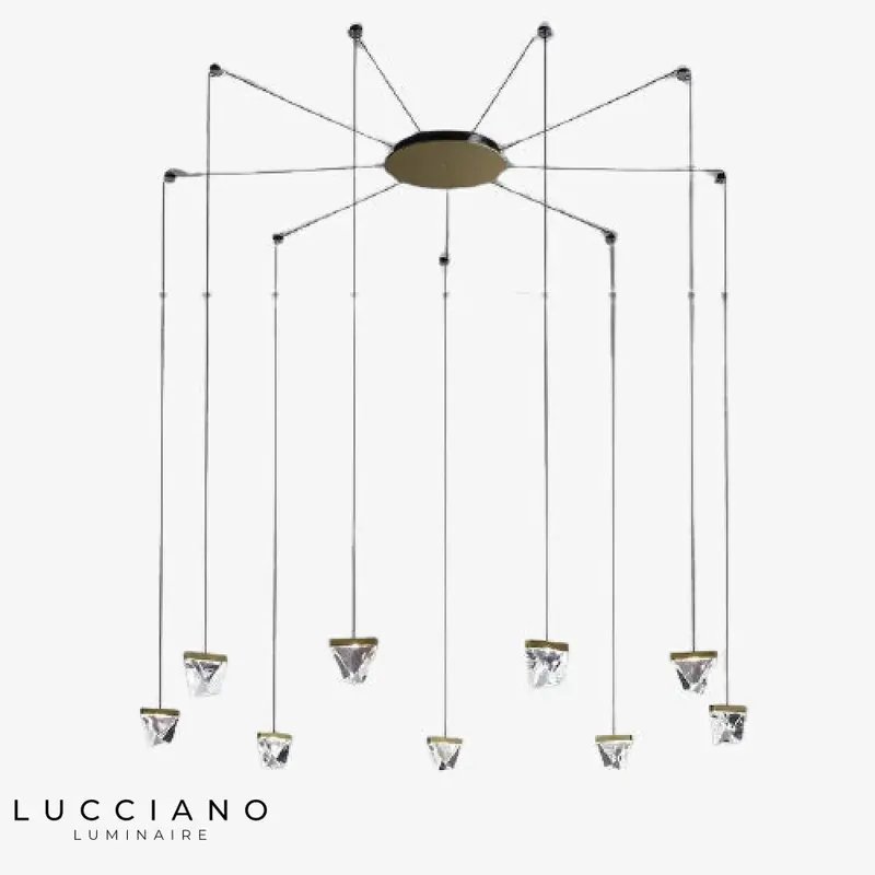 Lustre araignée cristal Plyzia design