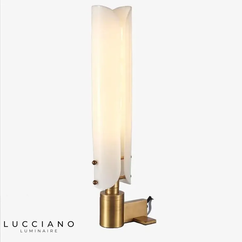 Lampe design cylindrique acier Tinella