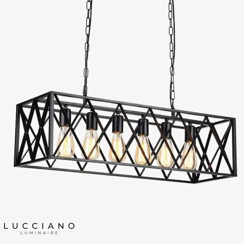 Suspension LED métal industrielle Loft