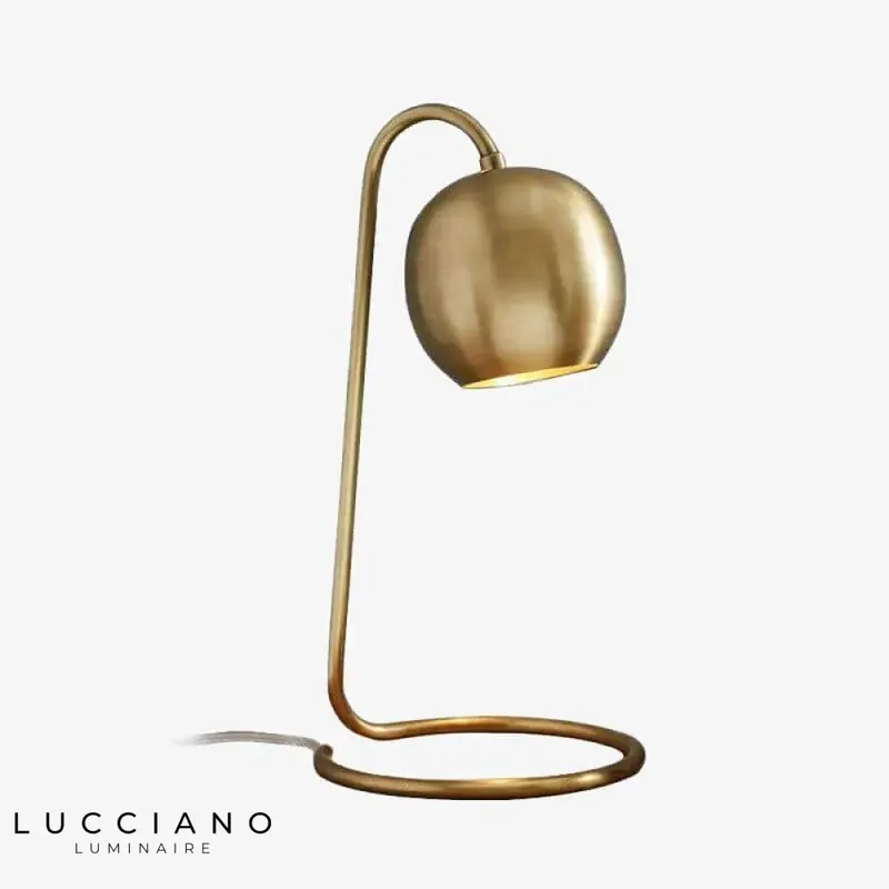 Lampe LED dorée Loft design