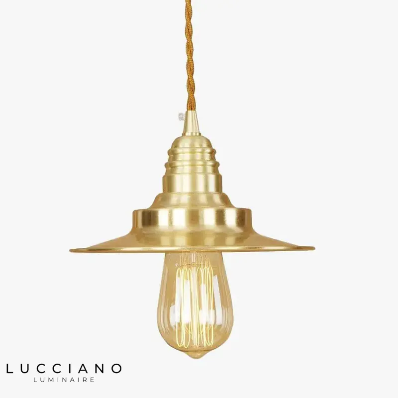 Design LED doré Loft Metal Pendant