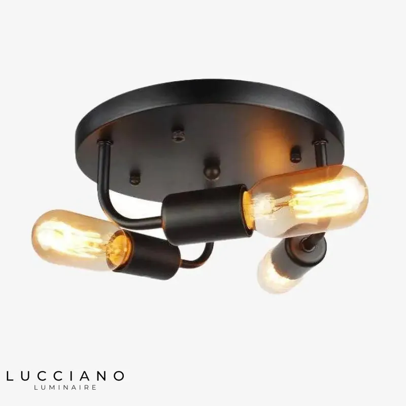Plafonnier moderne LED métal Edison