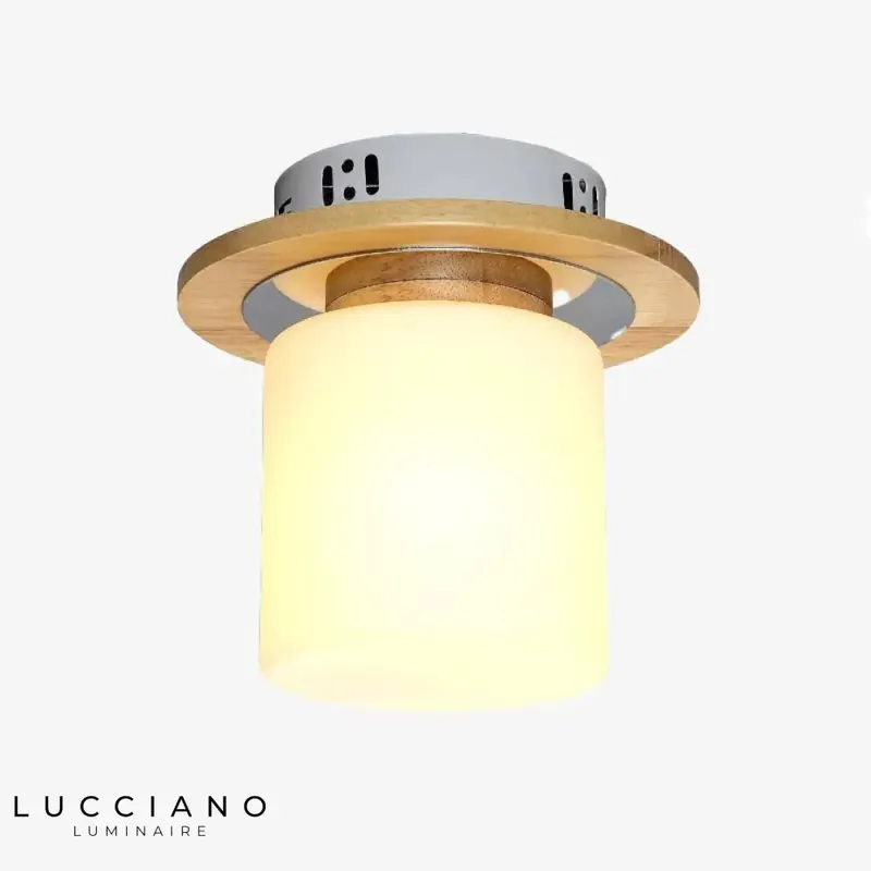 Plafonnier Scandinave LED Bois Square
