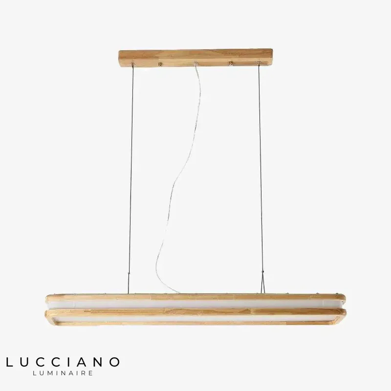 Suspension LED moderne en bois Loft