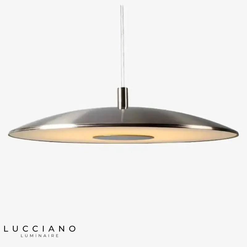 Suspension LED avec abat-jour métal arrondi