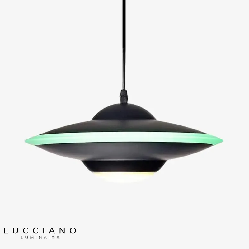 Suspension LED Industrielle Soucoupe Métal